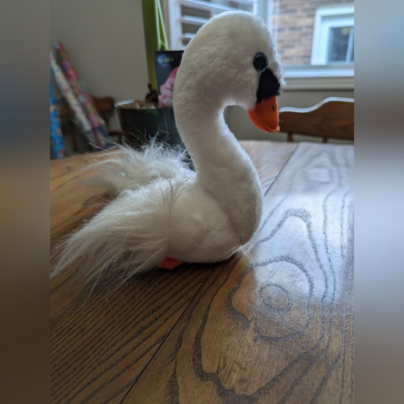 TY Beanie Baby 9" GRACIE the White Swan Plush Stuffed Animal Toy Excellent Con… - Picture 4 of 7